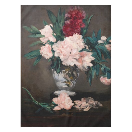 Nappe Edouard Manet - Vase de pivoines sur petit piédest (Devant)