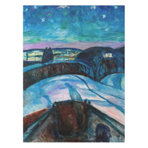 Nappe Edvard Munch - Nuit étoilée 1922
