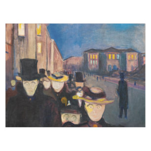 Nappe Edvard Munch - Soirée sur Karl Johan Street