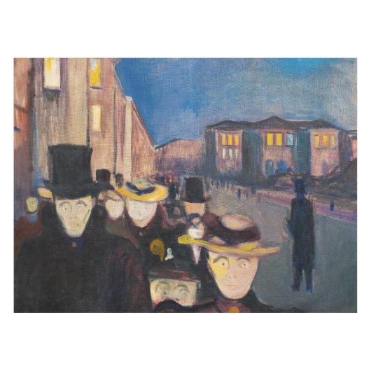 Nappe Edvard Munch - Soirée sur Karl Johan Street (Devant (Horizontal))