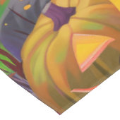 Nappe Éffrayant Akita Halloween Witch et Citrouille (Angle)