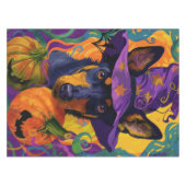 Nappe Éffrayant australien Kelpie Citrouille Halloween (Devant (Horizontal))