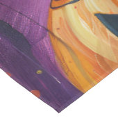 Nappe Éffrayant Basenji Halloween sorcière et Citrouille (Angle)