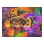 Nappe Éffrayant Cairn Terrier Chien Halloween sorcier Ci (Devant (Horizontal))
