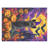 Nappe Éffrayant écossais Terrier Citrouille de sorcière (Devant (Horizontal))