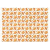 Nappe Élégance automnale : Citrouille d'aquarelle (Devant (Horizontal))