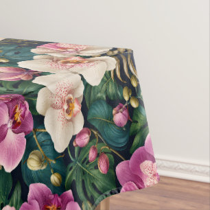 Nappe Élégance Botanique d'Orchidée Tropicale