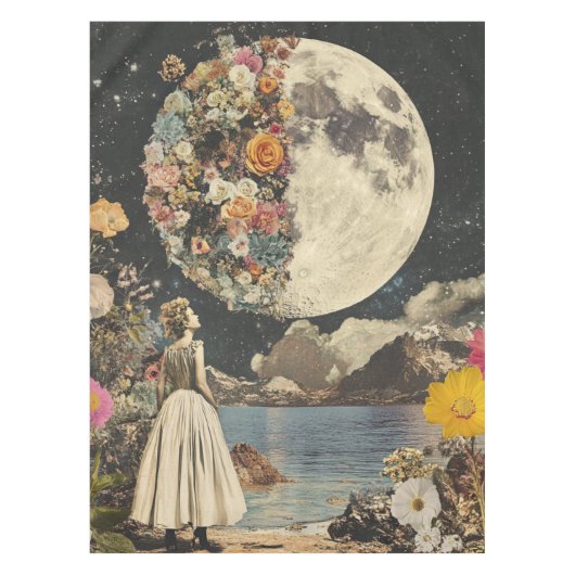 Nappe Élégance Lune - Femme avec Lune (2) (Devant)
