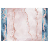 Nappe Élégance mystique | Turquoise Bleu et Rose Or Agat (Devant (Horizontal))