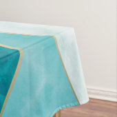 Nappe Elegant Abstract Gold Waves & Teal Marble Grunge | (In Situ)