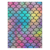 Nappe Élégant Abstrait Rainbow Scales Motif | (Devant)