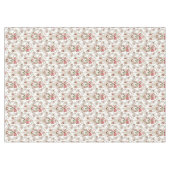 Nappe Élégant Arrière - plan Floral-Blanc Rococo (Devant (Horizontal))