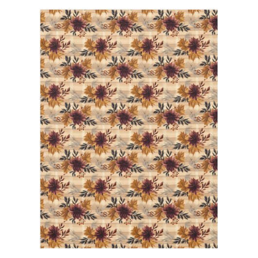 Nappe Élégant automne automne automne Plaid floral (Devant)