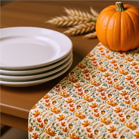 Nappe Elegant Autumn Vines & Pumpkins Thanksgiving