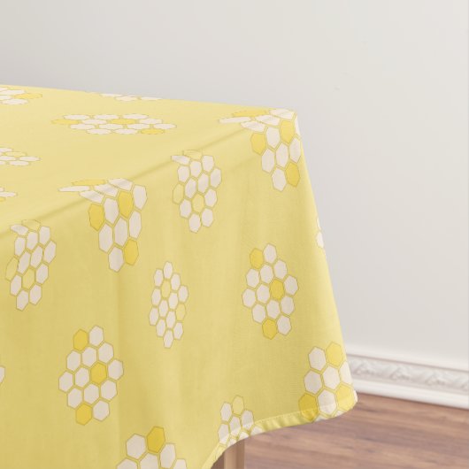 Nappe Elégant Baby shower Pastel jaune Honeycomb (In Situ)