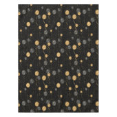 Nappe Élégant Ballons Noir & Or (Devant)