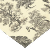 Nappe Elégant Beige Rustique Horses Toile (Angle)