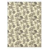 Nappe Elégant Beige Rustique Horses Toile (Devant)