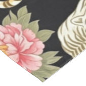 Nappe Elegant Black Chinoiserie Tiger and Peony Pattern (Angle)