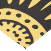 Nappe Elegant Black Gold Ethnic Floral Tablecloth (Angle)