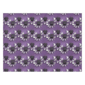 Nappe Elegant Black Roses With Silver Leaves (Devant (Horizontal))