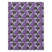 Nappe Elegant Black Roses With Silver Leaves (Devant)