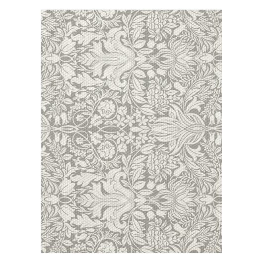 Nappe Élégant blanc Damas Floral Décor (Devant)