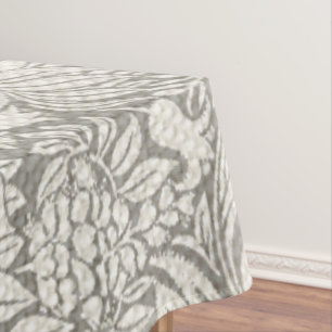Nappe Élégant blanc Damas Floral Décor