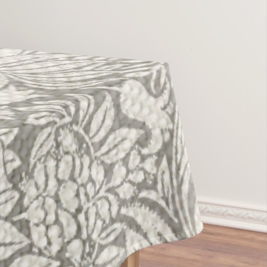 Nappe Élégant blanc Damas Floral Décor (In Situ)