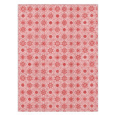 Nappe Élégant blanc rouge hiver Damask Star Motif Noël (Devant)