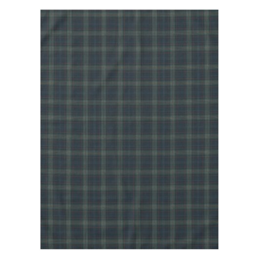 Nappe Elégant bleu marine et vert plaid (Devant)