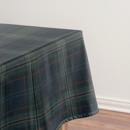 Nappe Elégant bleu marine et vert plaid (In Situ)