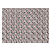 Nappe Élégant bleu rose gris dahlia floral (Devant (Horizontal))