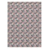 Nappe Élégant bleu rose gris dahlia floral (Devant)