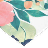 Nappe Elégant bleu rose orange Fleurs d'aquarelle Floral (Angle)