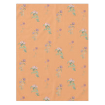 Élégant Bohème Vintage Motif Floral Orange Printem