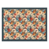 Nappe Élégant Boho coloré fleurs sauvages et papillons (Devant (Horizontal))