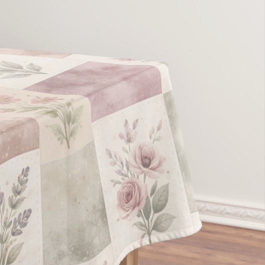 Nappe Elegant Boho Purple Quilt Floral Patchwork Pattern (In Situ)