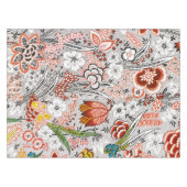 Nappe Élégant Boho Vintage Abstrait | (Devant (Horizontal))