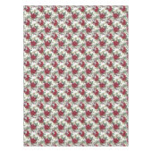 Nappe Elégant Bouquet de Poinsettia Motif Noël (Devant)