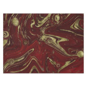 Nappe Élégant bracelet en marbre rouge et or moderne (Devant (Horizontal))