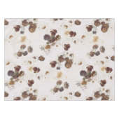 Nappe Elégant chic Beige Brown Rose Floral Toile (Devant (Horizontal))