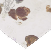 Nappe Elégant chic Beige Brown Rose Floral Toile (Angle)