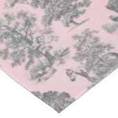 Nappe Elégant Chic Grey Rose Rustique Horses Toile (Angle)