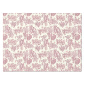 Nappe Elégant Chic Rose Rustique Horses Toile (Devant (Horizontal))