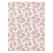 Nappe Elégant Chic Rose Rustique Horses Toile (Devant)