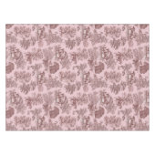 Nappe Elégant Chic Rose Rustique Horses Toile (Devant (Horizontal))
