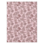 Nappe Elégant Chic Rose Rustique Horses Toile (Devant)