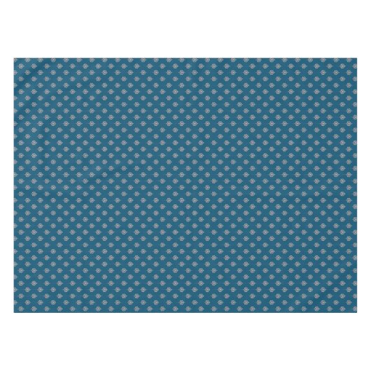 Nappe Elegant Dark Blue Damask Pattern (Devant (Horizontal))