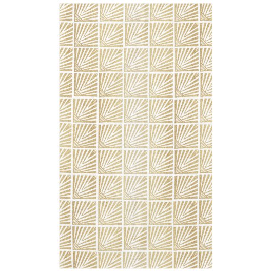 Nappe Elégant design art déco en palmier doré (Devant)